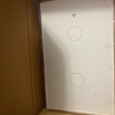 moes touch smart switch single live 2 gang white