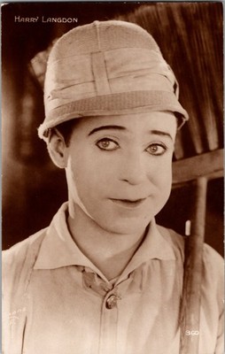 1924 Harry Langdon Feet of Mud Silent Film Comedy Cinémagazine RPPC Postcard
