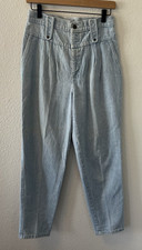 Vintage Sunset Blues Womens Jeans Size 11/12 High Rise USA MADE Mom Light Wash