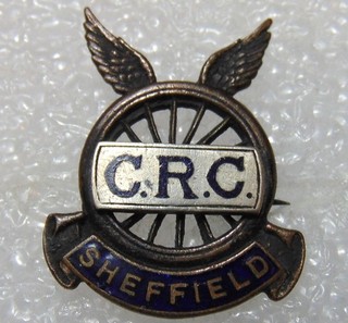 Sheffield C.R.C. (Cycle Racing or Road Club?) Antique Enamel Pin Badge