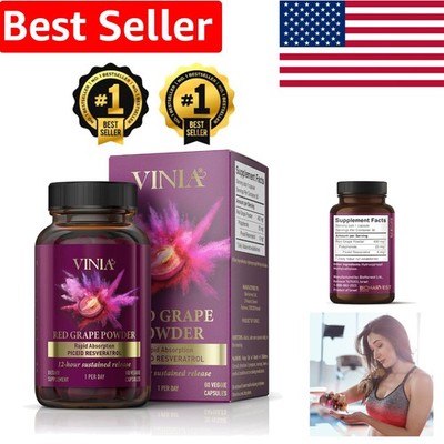 Rapid Action Piceid Resveratrol Supplement for Energy & Circulation, 60 Count
