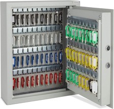 Key Safe Wall Mounted | Digital Cabinet with Solenoid Lock and 71 Key Tags.