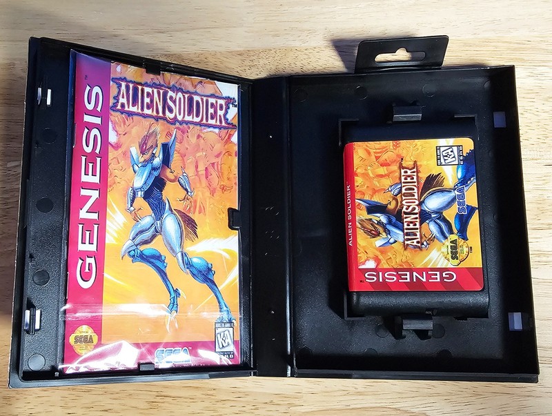 Alien Soldier - 16 Bit MD Game, Case, Manual For Sega Mega Drive Genesis