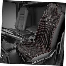 LACDL Beaded Seat Covers for Truck, Single Seat - Head Fixed Dark Burgundy