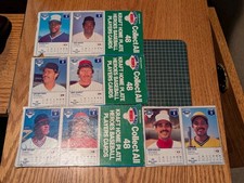 1987 Kraft Mac & Cheese Home Plate Heroes Baseball Cards, Lot of 8 CARDs
