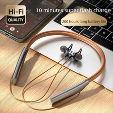 Wireless Bluetooth 5.2 Neckband Headphones Magnetic Sport Earphones with Mic