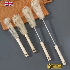 Wooden Long Handle Bottle Cleaning Brush Cup Scrubber Home Cleaning Brush