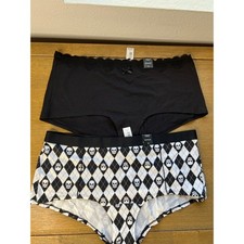 Torrid Boyshort Panties Underwear Lot NEW Skulls Black Lace  Size 2 18/20 