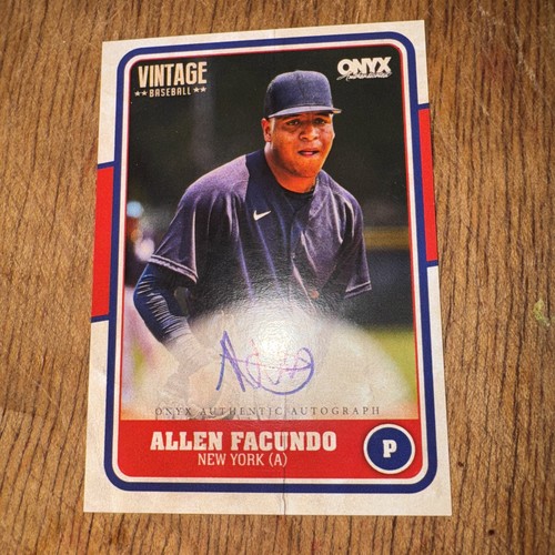 2025 Onyx Vintage Baseball Allen Gavin’s Autograph