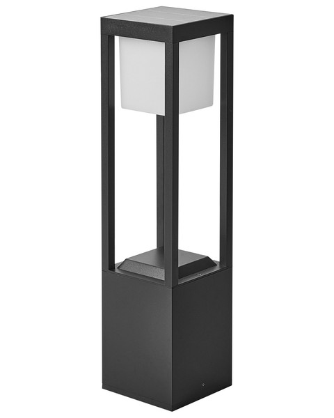 Garten Led Solar Pollerleuchte Metall Schwarz AußEnlampe Wegeleuchte 61 Cm Loon-image