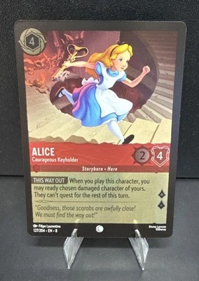 Alice - Courageous Keyholder 127/204 Reign of Jafar - Foil