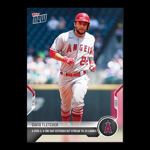 2021 Topps Now 492 David Fletcher