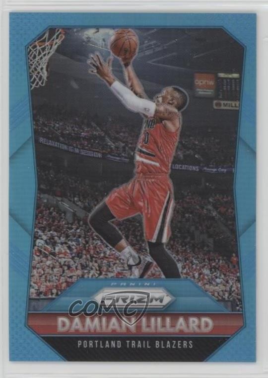 2015-16 Panini Prizm Light Blue Prizm 24/199 Damian Lillard #179 12x6