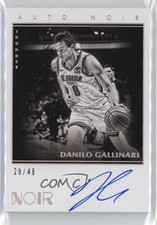 2019-20 Panini Noir Black and White /49 Danilo Gallinari #NBW-DGA Auto 1nj0