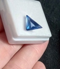 IGL CERTIFIED 2.95 CT UNHEATED NATURAL CEYLON BLUE SAPPHIRE FANCY SHAPE