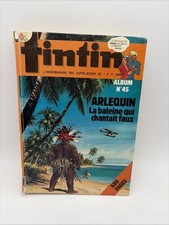 Magazine Tintin Album 45 Arlequin Baleine Vintage 7-17 Ans