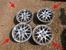 Vw Bbs Split Rim 16 Alloy Wheels Mk2 Golf Corrado Mk3 Polo 6n Rs764 X4