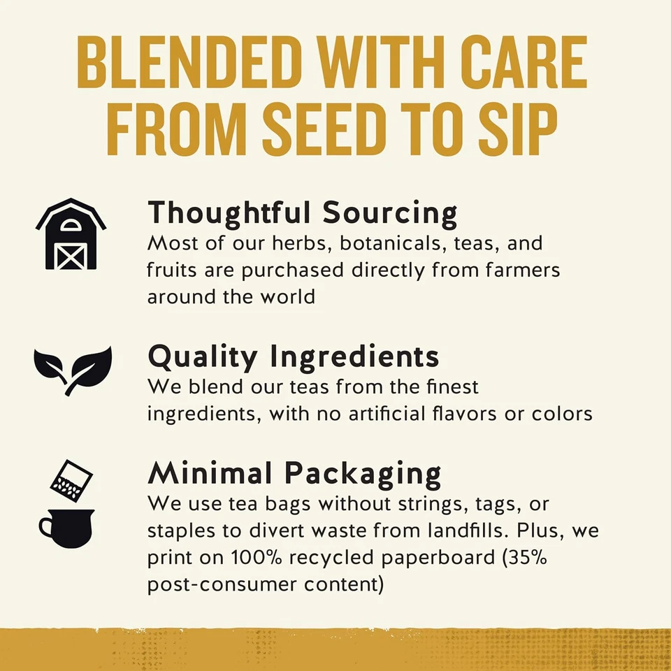 Bolsas de té de hierbas condimentos celestiales miel manzanilla vainilla - 20ct, paquete de 6 Foto 4 de 4