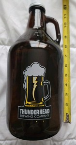 Thunderbird Brewing Company Beer Growler 64 FL OZ Kearney Nebraska 