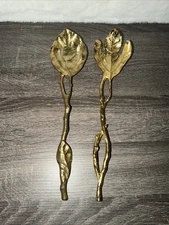 New Leaves Sassafrass Serving Set Gold