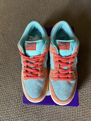 Nike SB Dunk Low Pro Prm Orange and Emerald Rise Size 9M/ 10.5W | eBay