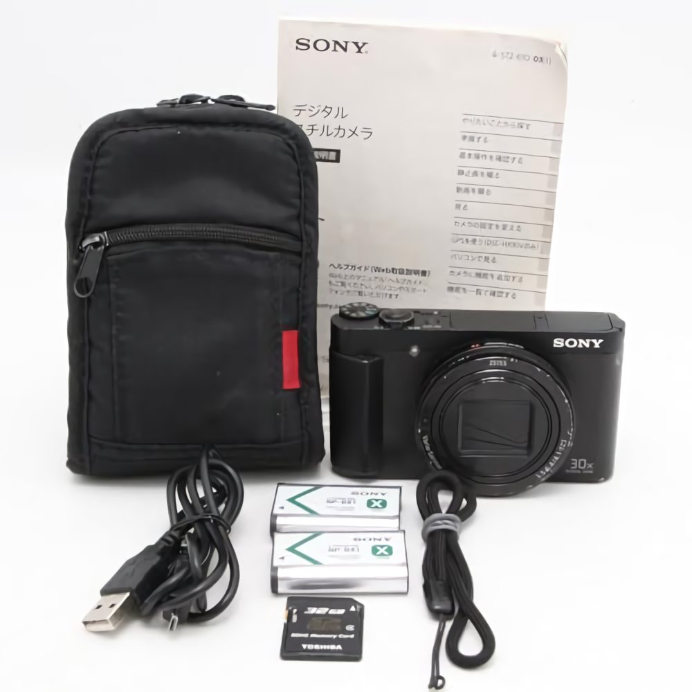 SONY Cyber-shot DSC-HX90V Black 18.2MP Compact Digital