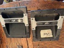 Par de manijas de gabinete de altavoz Peavey vintage empotradas originales