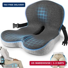 Truck Seat Cushion, Memory Foam Trucker Seat Cushion for Truck Driver Long Sitti