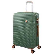 it Luggage Fusional 69 cm Large Expandable 8 Wheel Suitcase Dark Olive TSA Lock