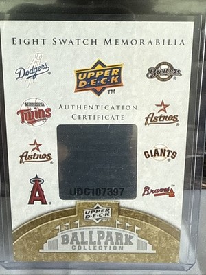 2009 Upper Deck Ballpark Collection #396, 8 Swatch Memorabilia -REDEEMED