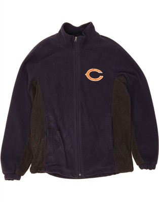 NFL TEAM APPAREL Herren Fleecejacke UK 38 Medium Navy Blau Colourblock DT50