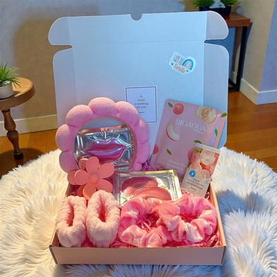 Geschenkkorb Freundin Geburtstag für sie LOVE YOU rosa Beauty Box Spa Zubehör