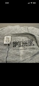 PINK Victoria's Secret Gray Medium Pajama 