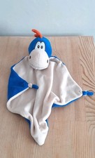 Cubbies Blue Beige Dinosaur Comforter Blankie Doudou Babies Plush Soft Toy 11"