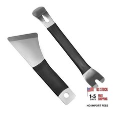 2PCS Auto Trim Removal Tool Set, Heavy Weight Metal Pry Boards Door Panel 2pcs