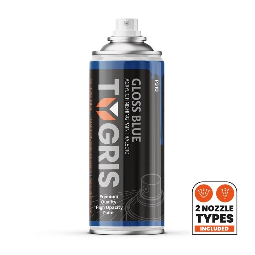 P310 Gloss Blue Paint RAL5010 400ml (Box of 12) Brand TYGRIS