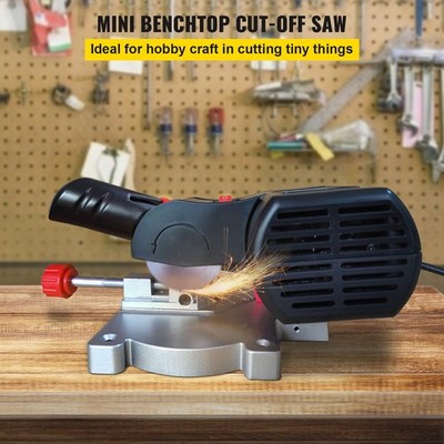 Mini Miter Cut-Off Chop Saw with 2 Blades, for Copper Aluminum Wood Craft