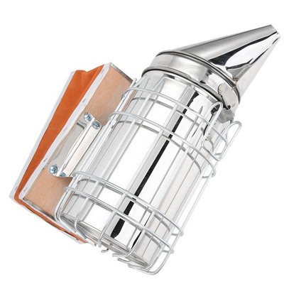 Stainless Steel Beekeeping Smoker With Cowhide Cover For Beekeepers Excellent