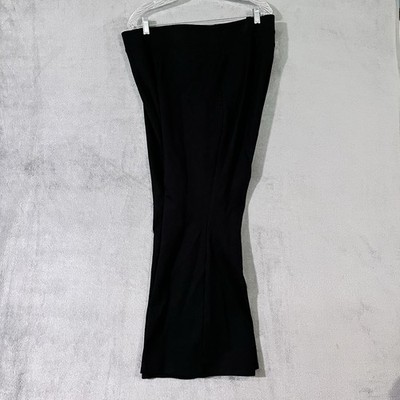 Slim Factor By Investments Pull-on Straight Black Leggings Pants Plus 3X Office