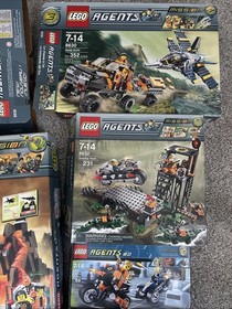 Lego Agents BOX ONLY Lot - 8637, 8636, 8630, 8632, 8971, 8633, 8970, 8967 *READ*