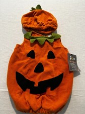 Pottery Barn Kids Halloween Pumpkin Baby 2 Piece Costume 0-6 Months NEW w/tags