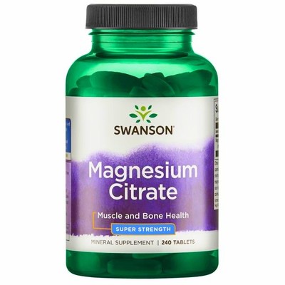 Swanson Magnesium Citrate, 225mg Super-Strength - 240 tabs (183,25 EUR/kg)