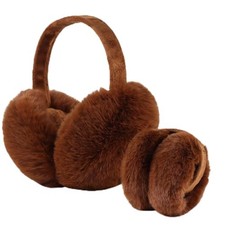 Women Winter Ear Muffs Faux Fur Warm Earmuffs Lady Girls Plush Ear Coffe