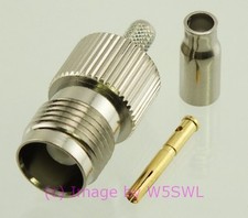 TNC Female Coax Connector Crimp RG-174 LMR-100 2-Pack by W5SWL