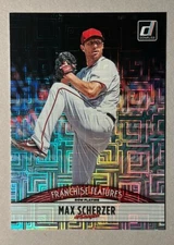 2019 Donruss Franchise Features Max Scherzer Brent Honeywell FF12 Pink Fireworks