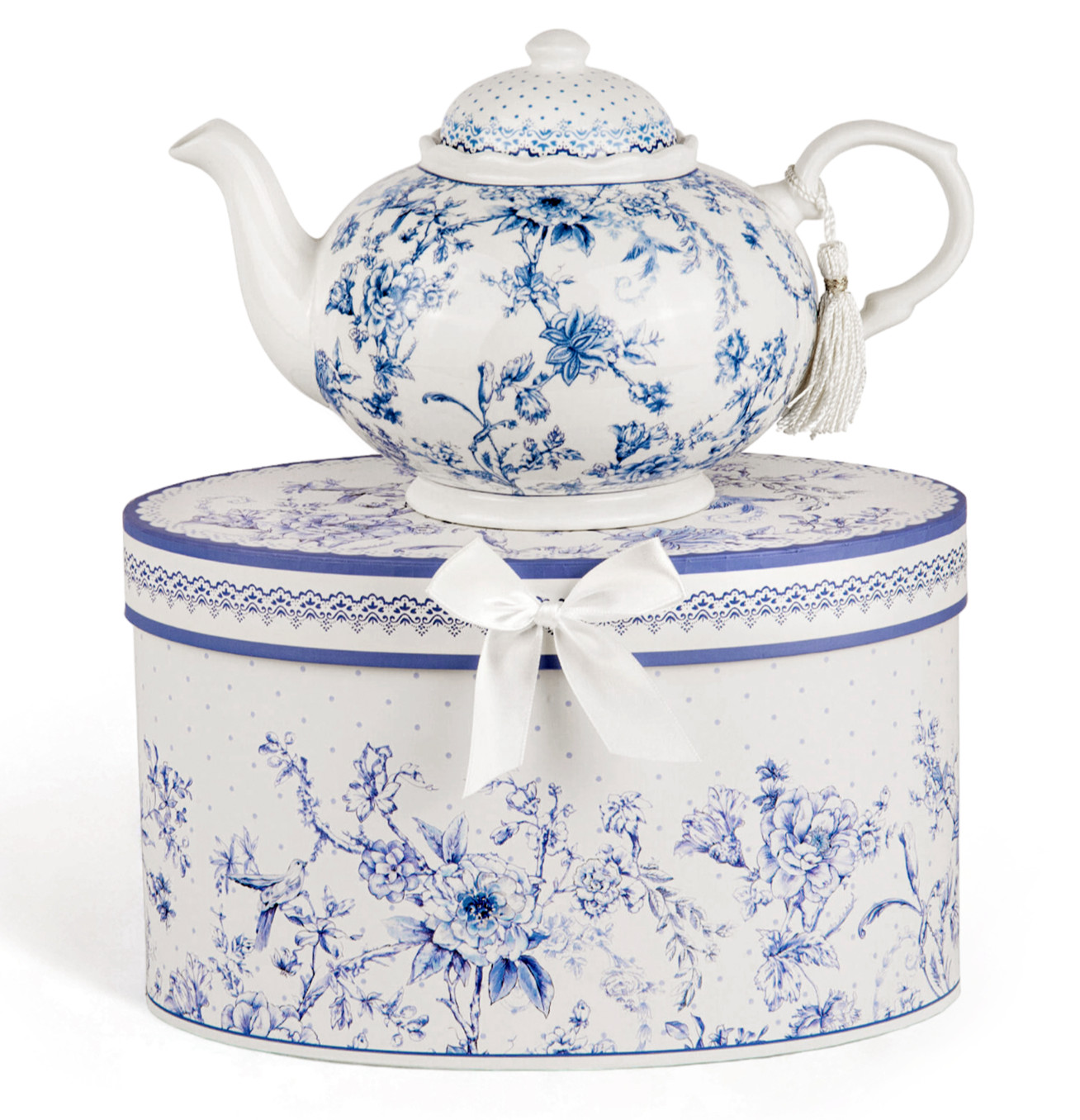Pot In Gift Box Blue And White Porcelain Tea Pot