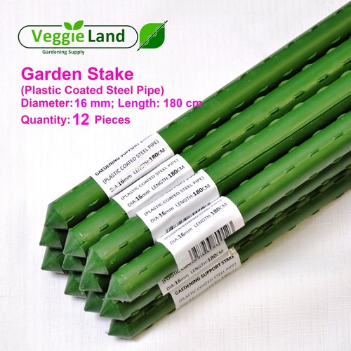12 pcs 16mm X 180cm Garden Stakes ( Plastic Coated Steel Pipes ) eBay