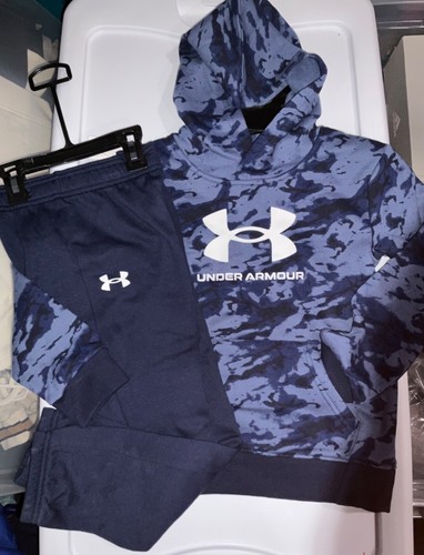 Neu Jungen 2-teiliges Under Armour blau 2-teiliges Set Größe 6 - Bild 1 von 6