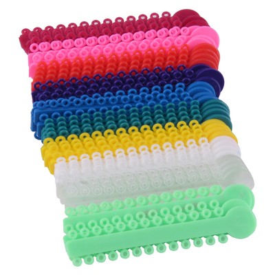 40tlg Dental Orthodontic Ligature Ties Elastische Bands Multi Color Ligature Tie