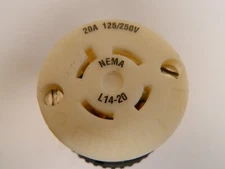 Bryant 71420NC Locking Connector 20A 125/250V NEMA L14-20